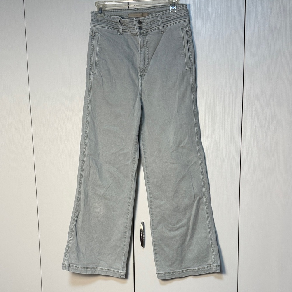 Joe's Jeans Wide Leg Flare Jeans in Light Gray